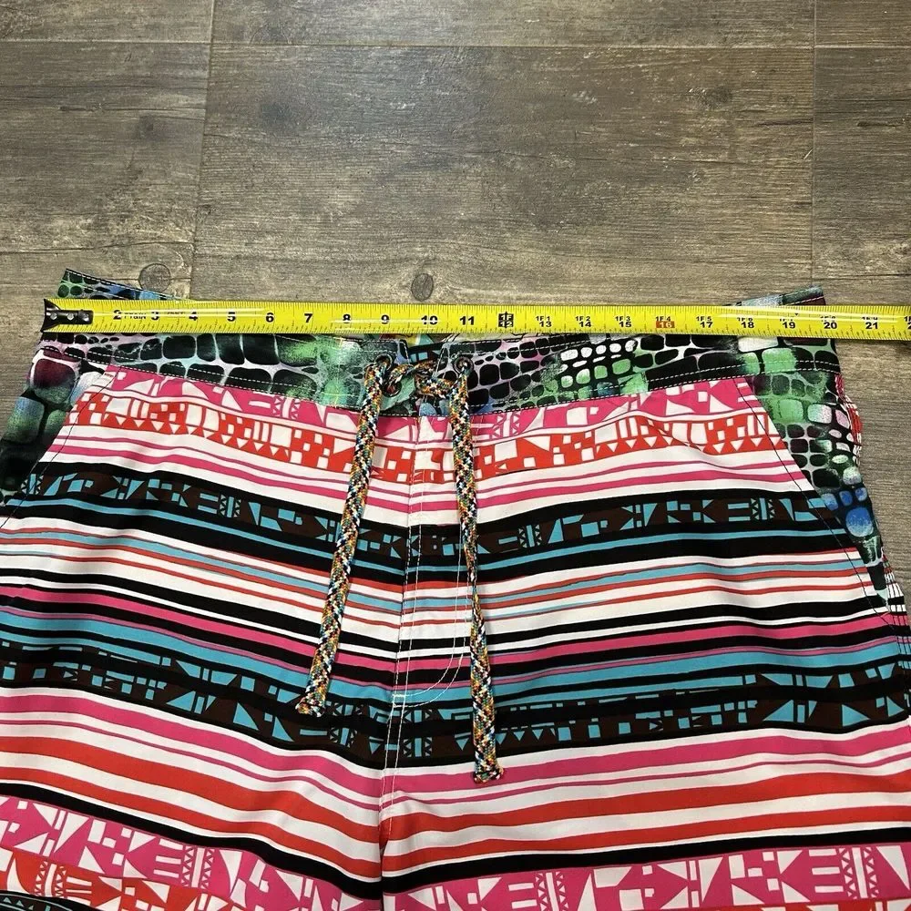 Robert Graham Paradise Men Geometric Swim Trunks Board Shorts‎ Size 38 (280)
